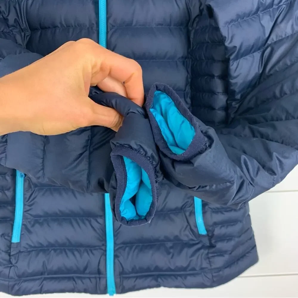Patagonia Down Sweater Jacket Navy Blue Puffer - Picture 6 of 8